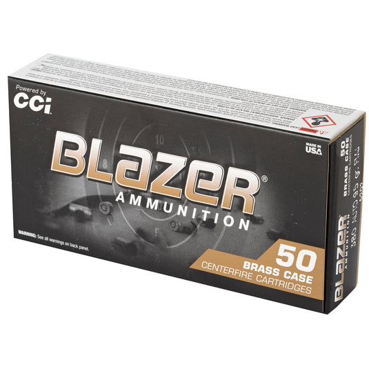 BLAZER BRASS 380ACP 95GR FMJ 50/1000 - CCI5202 - Marksmans Corner