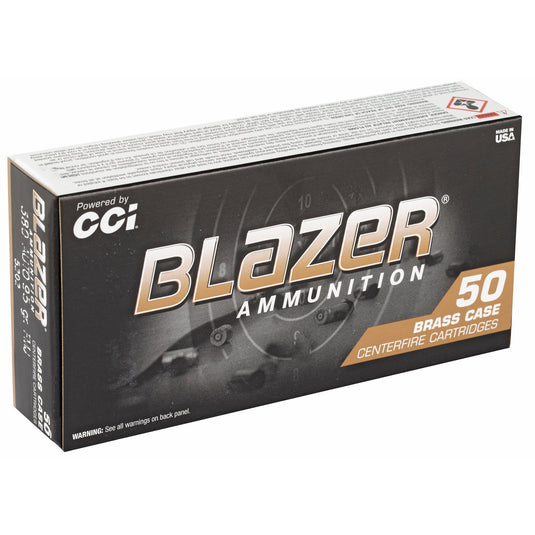 BLAZER BRASS 380ACP 95GR FMJ 50/1000 - CCI5202 - Marksmans Corner