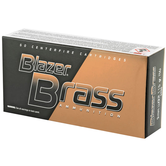 BLAZER BRASS 9MM 115GR FMJ 50/1000 - CCI5200 - Marksmans Corner