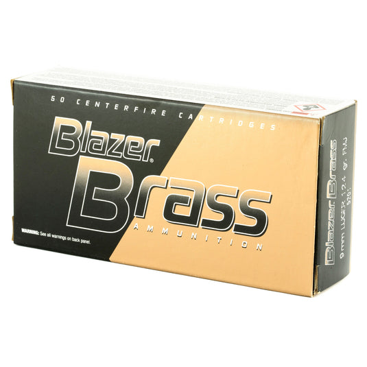 BLAZER BRASS 9MM 124GR FMJ 50/1000 - CCI5201 - Marksmans Corner