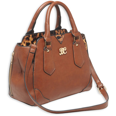 BULLDOG SATCHEL PURSE W/HLSTR CHSTNT - BDP-024 - Marksmans Corner