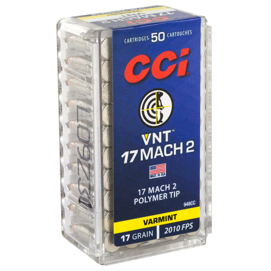 CCI 17 MACH 2 17GR VRMNT TIP 50/5000 - CCI948CC - Marksmans Corner