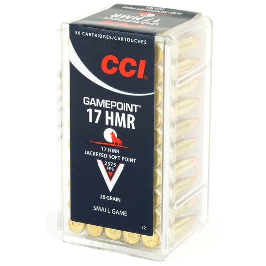 CCI 17HMR 20GR GAME PNT 50/2000 - CCI52 - Marksmans Corner