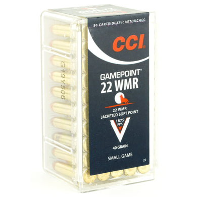 CCI 22WMR 40GR GAMEPOINT 50/2000 - CCI22 - Marksmans Corner