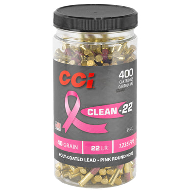 CCI CLN-22 PINK HV 22LR 40GR BTL 400 - CCI955CC - Marksmans Corner