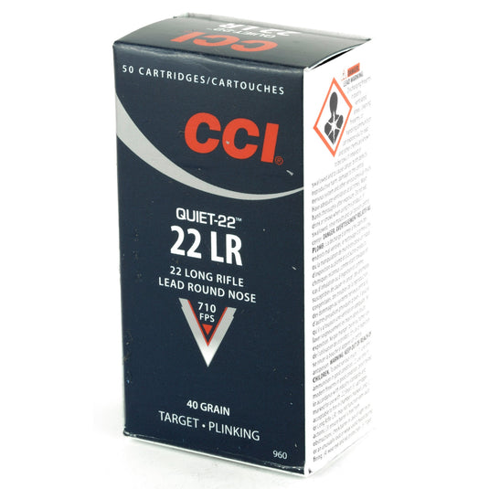 CCI QUIET 22LR 40GR LRN 50/5000 - CCI960 - Marksmans Corner