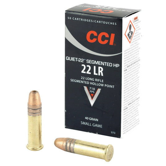 CCI QUIET SEGMENTED 22LR 40GR HP 50 - CCI970 - Marksmans Corner