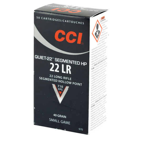 CCI QUIET SEGMENTED 22LR 40GR HP 50 - CCI970 - Marksmans Corner