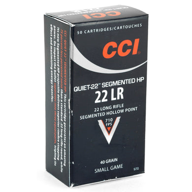 CCI QUIET SEGMENTED 22LR 40GR HP 50 - CCI970 - Marksmans Corner