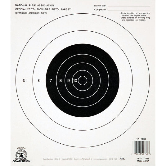 CHAMPION NRA B16 25YD PSTL S/F 100PK - OUT40722 - Marksmans Corner