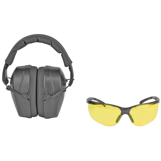 CHAMPION SHOOTING EYE/EAR COMBO BLK - OUT40626 - Marksmans Corner