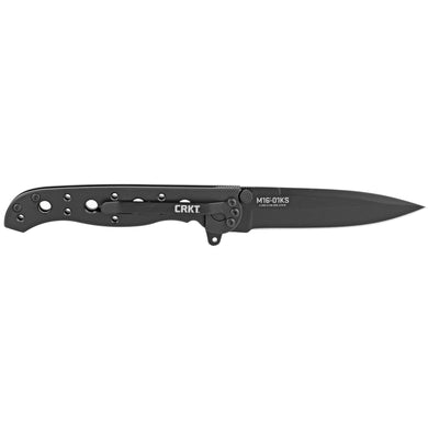 CRKT M16 STAINLESS SPEAR PNT BLK PLN - CRKM16-01KS - Marksmans Corner