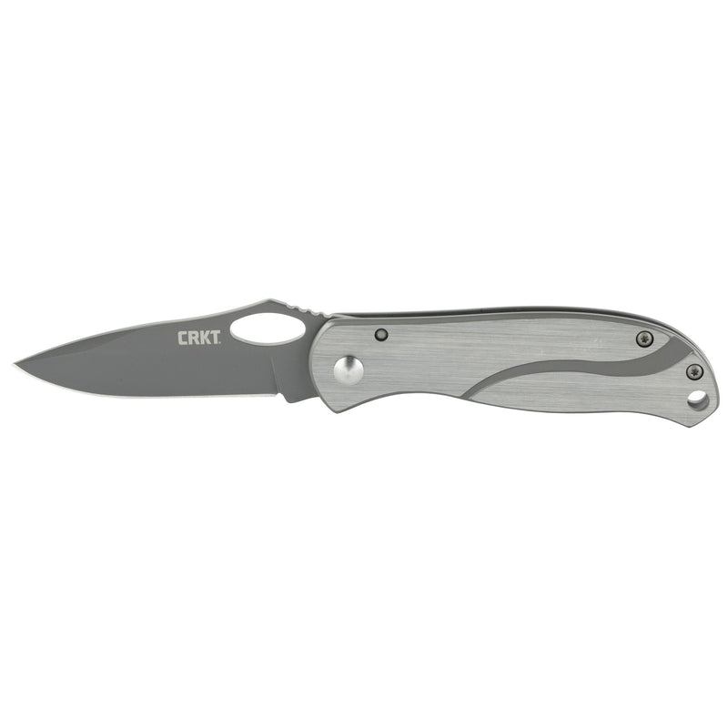 Load image into Gallery viewer, CRKT PAZODA 2.74 PLAIN EDGE SIL/BLK - CRK6480 - Marksmans Corner
