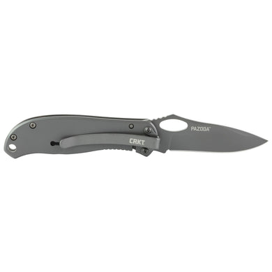 CRKT PAZODA 2.74 PLAIN EDGE SIL/BLK - CRK6480 - Marksmans Corner