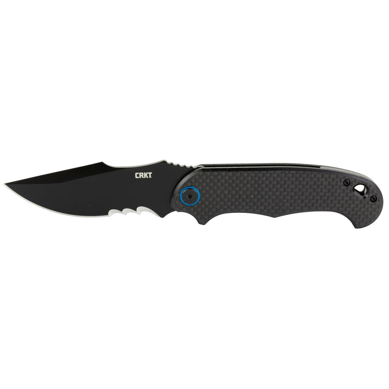 Load image into Gallery viewer, CRKT P.S.D. BLACK W/VEFF SERRA 3.63 - CRK7920K - Marksmans Corner
