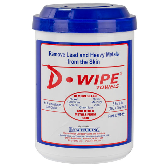 D-WIPE TOWELS 8-150 CT CANISTERS - DLEADWT150-22 - Marksmans Corner