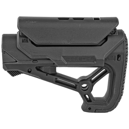 FAB DEF AR15/M4 CMPCT STK W/CP BLK - FABFX-GLCORESCP - Marksmans Corner