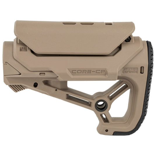 FAB DEF AR15/M4 CMPCT STK W/CP FDE - FABFX-GLCORESCPT - Marksmans Corner