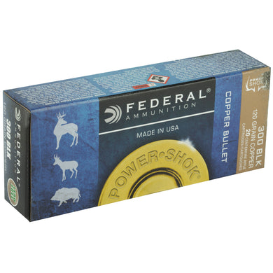 FED 300BLK 120GR POWER-SHK SP 20 - FE300BLK120LFA - Marksmans Corner