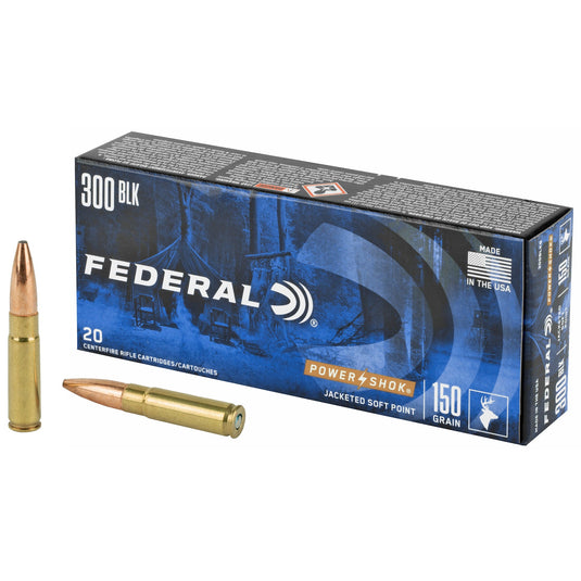 FED 300BLK 150GR POWER-SHK SP 20/200 - FE300BLKB - Marksmans Corner