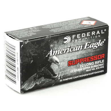 FED AE SUPPRESSOR 22LR 45GR FMJ 50/ - FEAE22SUP1 - Marksmans Corner