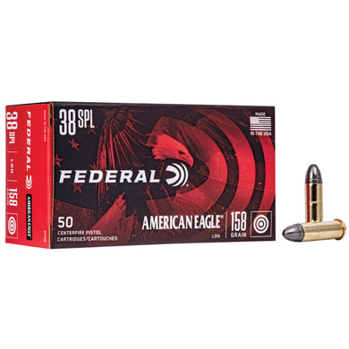 FED AM EAGLE 38SPL 158GR LRN 50/1000 - FEAE38B - Marksmans Corner