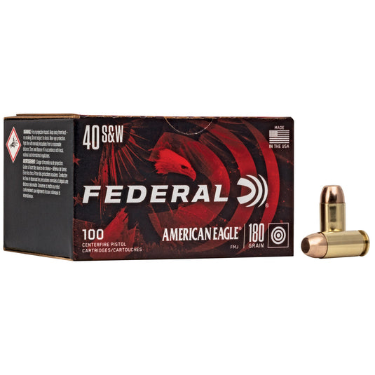 FED AM EAGLE 40S&W 180GR FMJ 100/500 - FEAE40R100 - Marksmans Corner