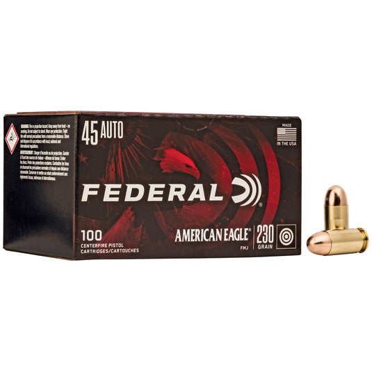 FED AM EAGLE 45ACP 230GR FMJ 100/500 - FEAE45A100 - Marksmans Corner