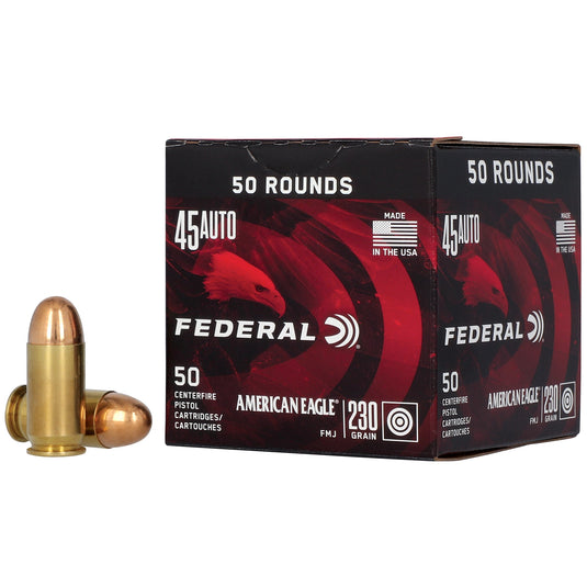 FED AM EAGLE 45ACP 230GR FMJ 50/500 - FEAE45A50 - Marksmans Corner