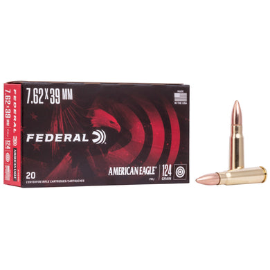 FED AM EAGLE 762X39 124GR FMJ 20/500 - FEA76239A - Marksmans Corner