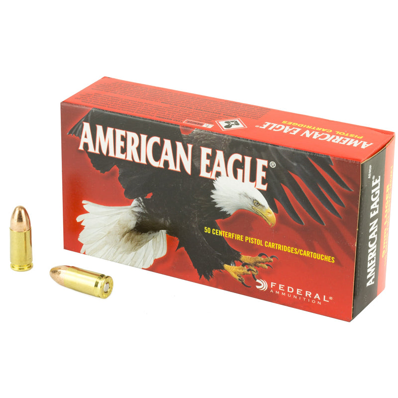 Load image into Gallery viewer, FED AM EAGLE 9MM 115GR FMJ 50/1000 - FEAE9DPBX - Marksmans Corner
