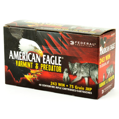 FED AM EAGLE V&P 243WIN 75GR 40/200 - FEAE24375VP - Marksmans Corner