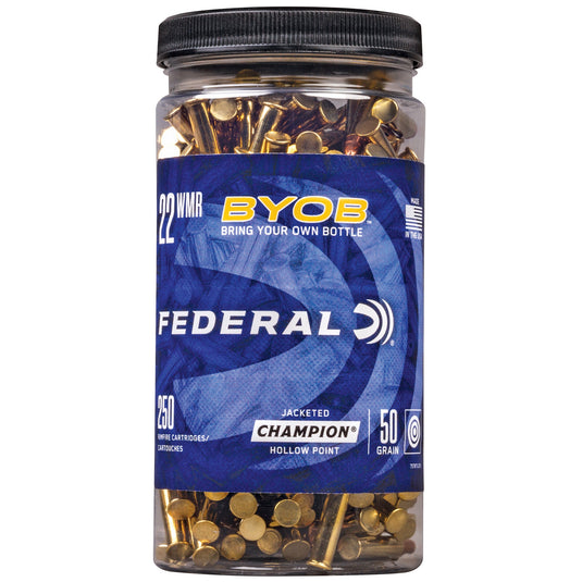 FED CHAMP 22WMR 50GR JHP 250CT BYOB - FE757BTL250 - Marksmans Corner