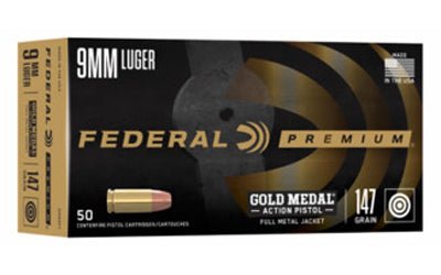 FED GLD MDL 40S&W 180GR FMJ 50/500 - FEGM40AP1 - Marksmans Corner