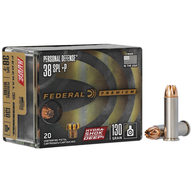 FED HS DP 38SPL+P 130GR 20/200 - FEP38HSD1 - Marksmans Corner