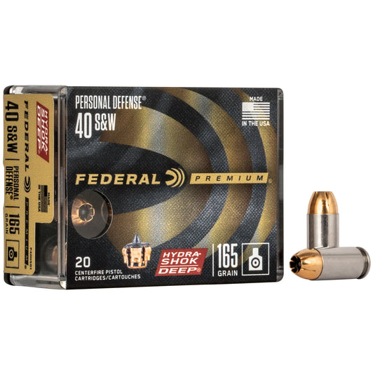 FED HYDSHK DP 40S&W 165GR JHP 20/200 - FEP40HSD1 - Marksmans Corner