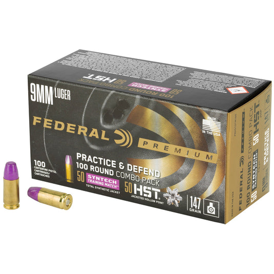 FED PRCTC &DFND 9MM HST/SYN 147GR - FEP9HST2TM100 - Marksmans Corner