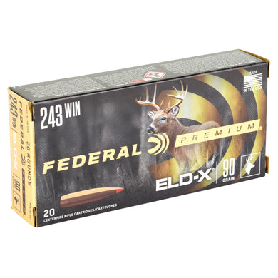 FED PRM 243WIN 90GR ELD-X 20/200 - FEP243ELDX1 - Marksmans Corner