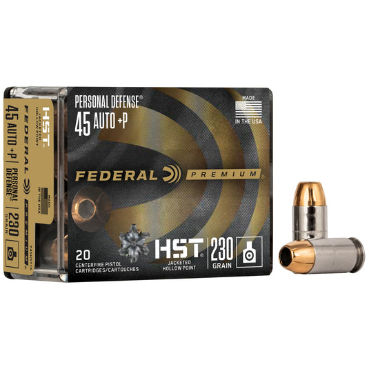 FED PRM HST 45ACP+P 230GR JHP 20/200 - FEP45HST1S - Marksmans Corner