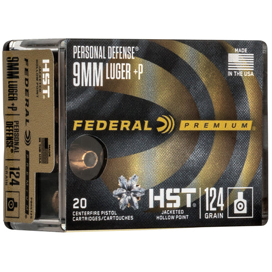 FED PRM PD 9MM HST 124GR JHP 20/200 - FEP9HST3S - Marksmans Corner