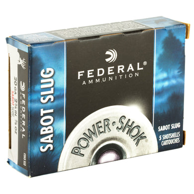 FED PWRSHK 20GA 2.75 7/8OZ SLG 5/250 - FEF203SS2 - Marksmans Corner