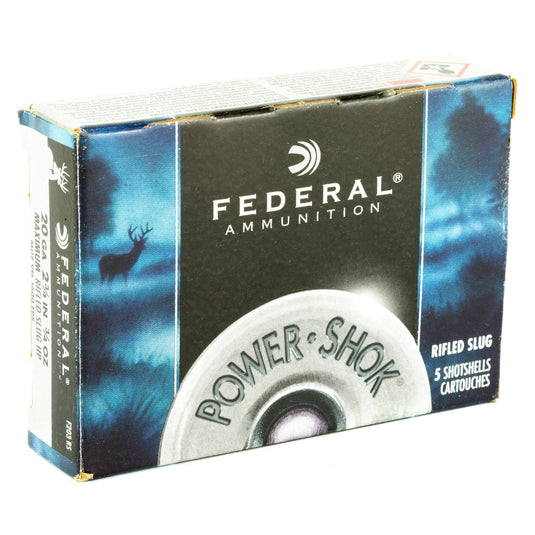 FED PWRSHK 20GA 2.75 MX RFL SL 5/250 - FEF203RS - Marksmans Corner