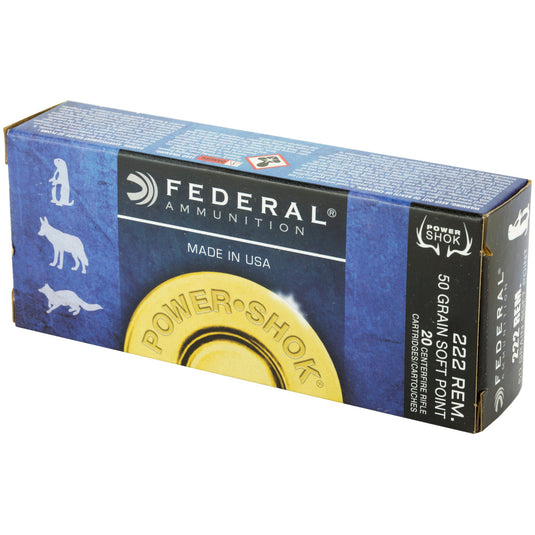 FED PWRSHK 222REM 50GR SP 20/200 - FE222A - Marksmans Corner