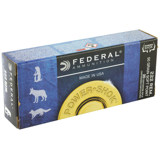 FED PWRSHK 222REM 50GR SP 20/200 - FE222A - Marksmans Corner