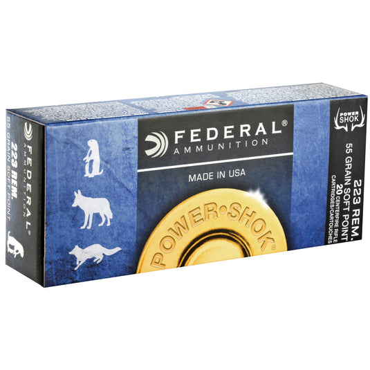 FED PWRSHK 223REM 55GR SP 20/200 - FE223A - Marksmans Corner