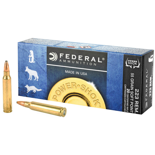 FED PWRSHK 223REM 55GR SP 20/200 - FE223A - Marksmans Corner