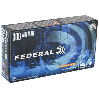 FED PWRSHK 300WIN 180GR SP 20/200 - FE300WBS - Marksmans Corner