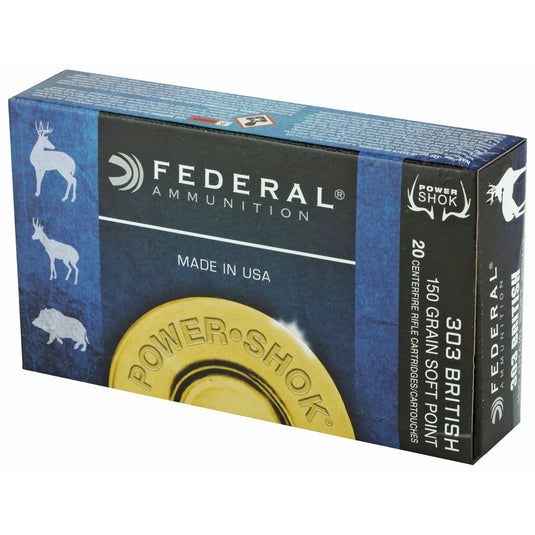 FED PWRSHK 303BRIT 150GR SP 20/200 - FE303B - Marksmans Corner