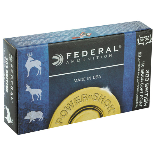 FED PWRSHK 303BRIT 150GR SP 20/200 - FE303B - Marksmans Corner