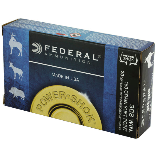 FED PWRSHK 308WN 150GR SP 20/200 - FE308A - Marksmans Corner